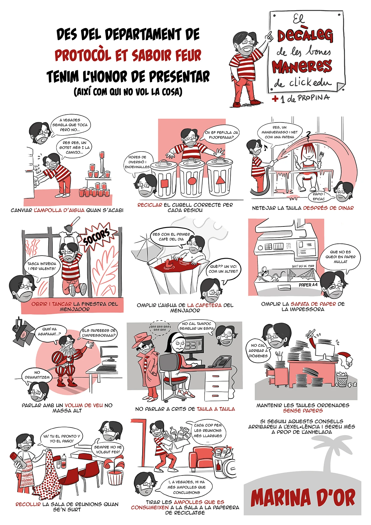 Decálogo de las buenas maneras de Clickedu